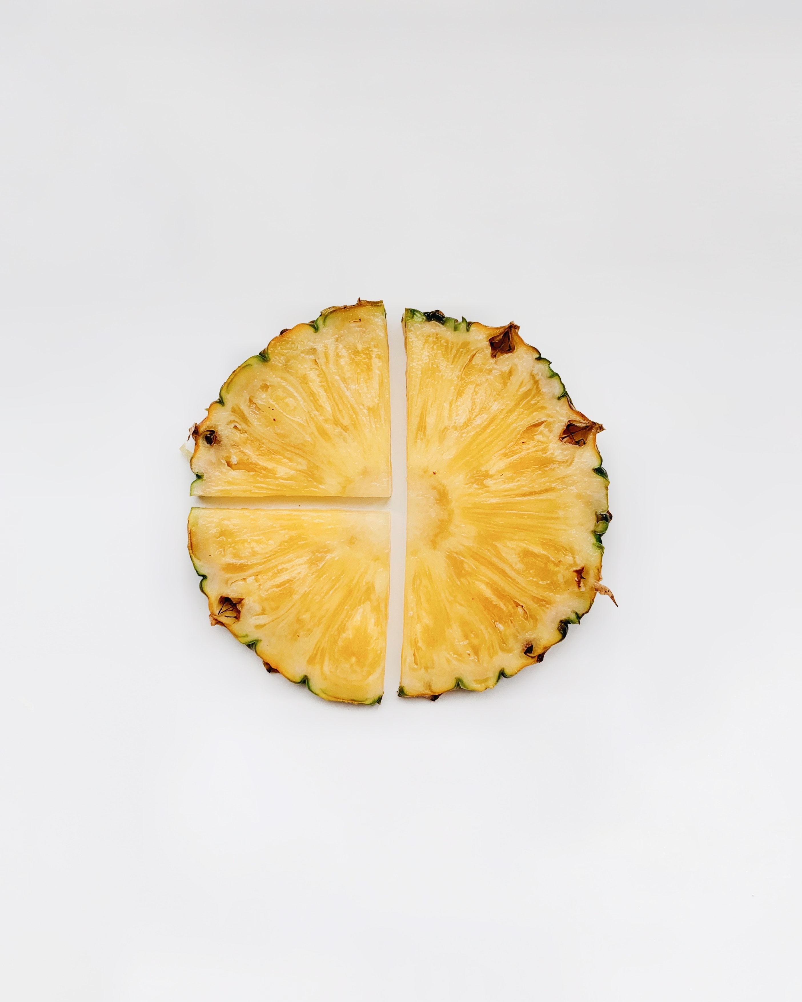 slices of a pineapple