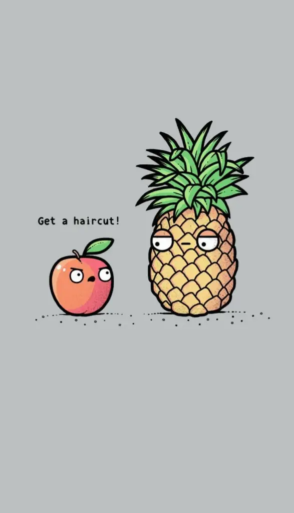 cute pineapple wallpaper cartoon