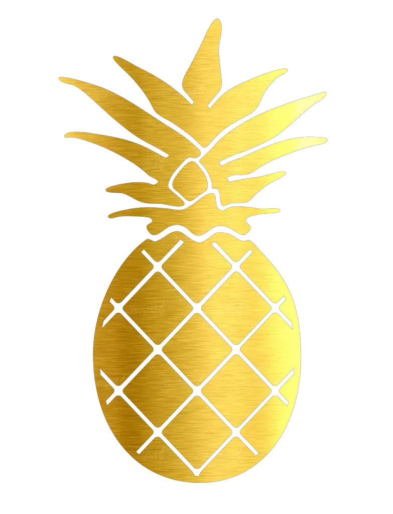 golden pineapple free stock image