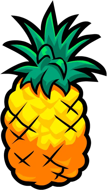 pineapple cartoon drawing clipart