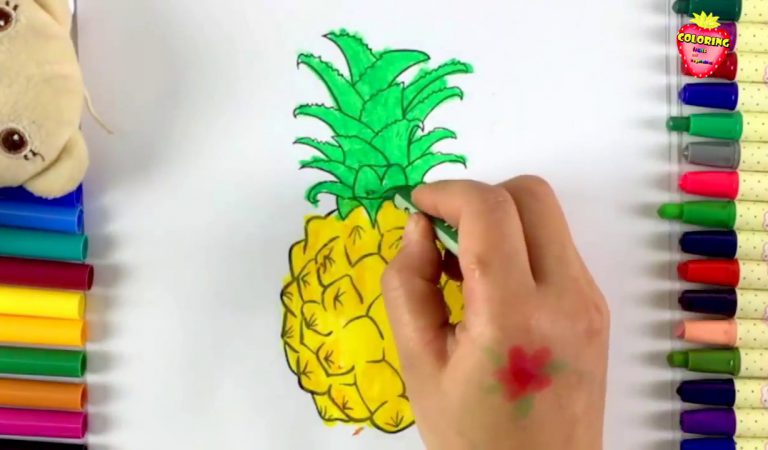 Pineapple Coloring Pages for Free
