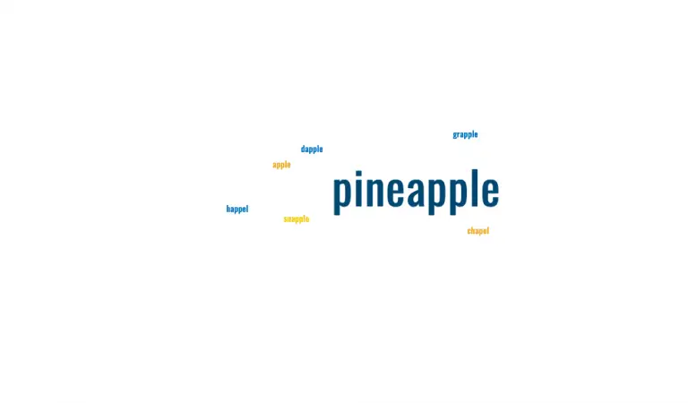What Rhymes with Pineapple? Word list